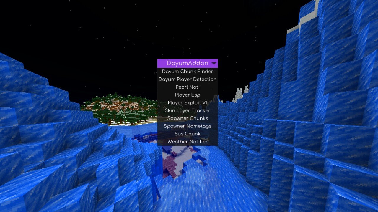 Addon interface preview